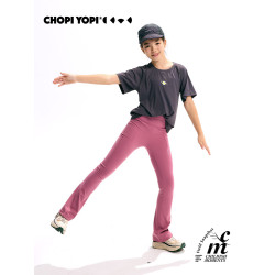 chopiyopi【果凍喇叭褲】兒童瑜伽春夏防曬女童口袋打底運動褲
