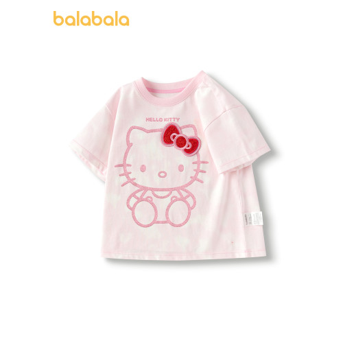 【HelloKitty IP】巴拉巴拉童裝兒童短袖女童夏純棉上衣t恤可愛