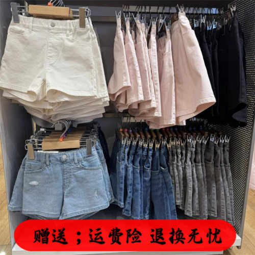 女童2024新款夏季學生百搭短褲水洗休閒褲子466318/464870/466319