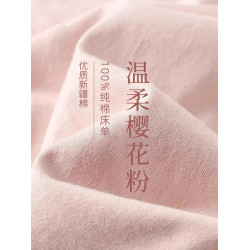 A類100%純棉床單單件全棉水洗單人床被單學生宿舍枕套2三件套雙人