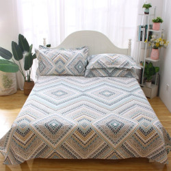 高檔老粗布床單純棉100全棉加厚加密簡約北歐民族風炕單被單單件