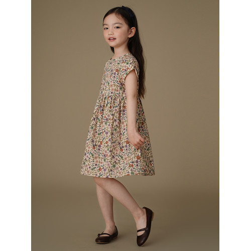 哈齒童裝夏季兒童裙子法式復古碎花連衣裙親膚全棉女童夏裝25新款