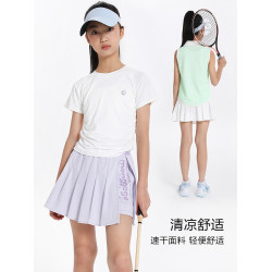 【涼感網球裙】萌格格女童運動短裙 兒童褲裙速乾百褶裙 25夏新款