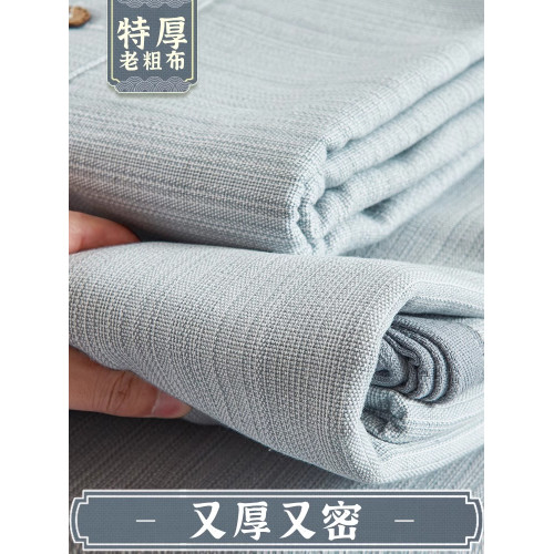 A類高級特厚老粗布床單純棉100全棉加厚單件亞麻棉麻涼蓆三件套夏