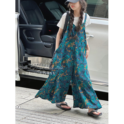 孫小美kids韓系女童背帶褲2025新款春夏裝兒童褲子女大童濶腿裙褲