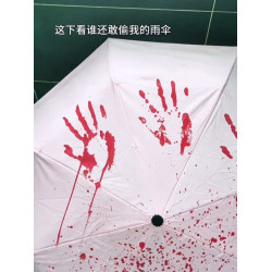 遇水變色雨繖動漫二次元紅色高顔值加大加厚加固晴雨兩用男士女士