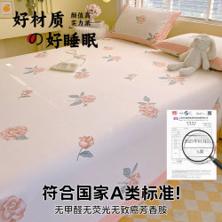 a類母嬰級純棉老粗布床單單件100全棉2025新款夏季被單枕套三件套