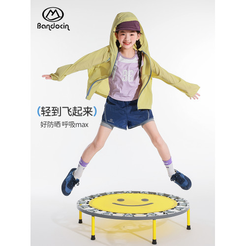 半度閒女童夏季防曬衣連帽薄款透氣2025新款兒童夏裝防紫外線外套