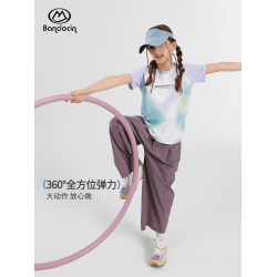 半度閒女童夏裝薄款運動短袖t恤洋氣2025新款兒童夏季透氣上衣潮T