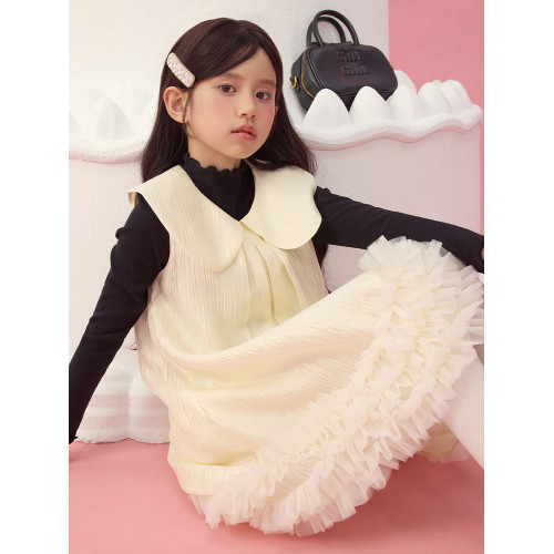 YinGiiar童裝女童連衣裙高級感女大童公主裙兒童女孩生日禮服裙