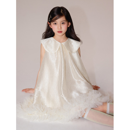 YinGiiar童裝女童連衣裙高級感女大童公主裙兒童女孩生日禮服裙