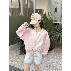 女童防曬服夏季2025新款女孩防曬衣輕薄上衣夏裝兒童冰絲透氣外套