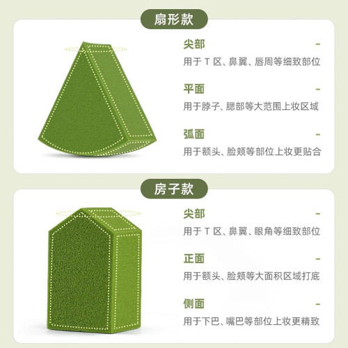 12塊乾溼兩用粉撲塊不易吃粉脫妝彩妝化妝工具超軟遮瑕海綿美妝蛋