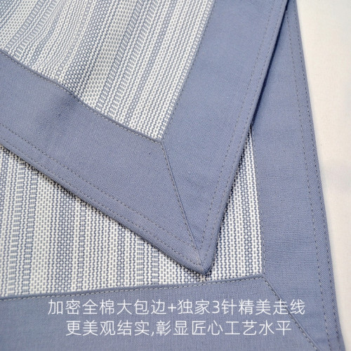 7A抗菌高級特厚加厚A類全棉老粗布涼蓆三件套寬邊棉麻床單不起球