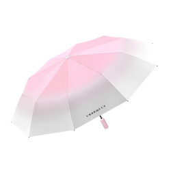 奧特萊斯國風漸變色雨繖自動大號結實折曡繖感晴雨繖ins超大高級