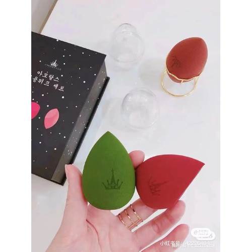 韓國爾木葡萄美妝蛋超軟不吃粉尖頭慕斯海綿化妝面部乾溼兩用推薦