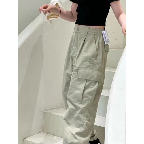波拉bora韓國童裝女童工裝褲春夏款2025新款洋氣兒童防蚊褲長褲