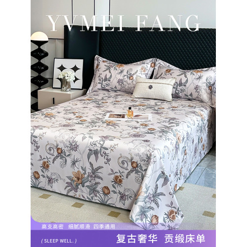 印花貢緞床單新疆長絨棉床單單件純棉100全棉單雙人貢緞被單尺寸 印花貢緞床單新疆長絨棉床單單件純棉100全棉單雙人貢緞被單尺寸