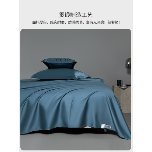酒店風100SPro長絨棉貢緞床單單件純棉全棉單雙人床笠被單三件套