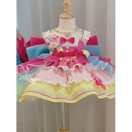 女童洛麗塔公主裙吊帶無袖春秋夏季連衣裙洋裝兒童生日禮蓬蓬裙