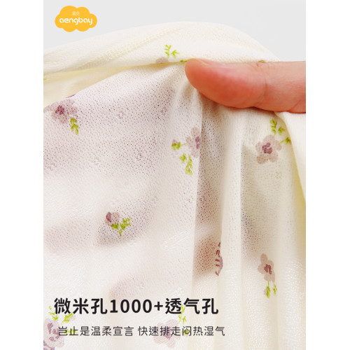 Aengbay嬰兒夏季連體衣洋氣女寶外出短袖哈衣爬服新生兒衣服夏裝