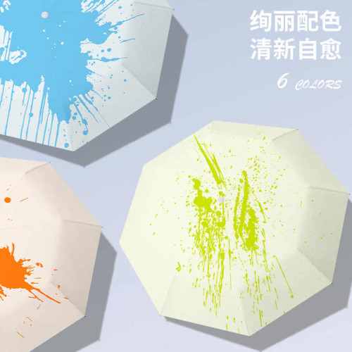 遇水變色雨繖晴雨兩用自動繖創意整盅雨具防曬太陽繖遇水變紅雨繖