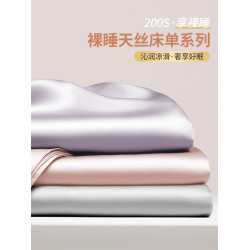 200S萊賽爾天絲床單單件2025新款純色單雙人宿舍涼感被單枕套床笠