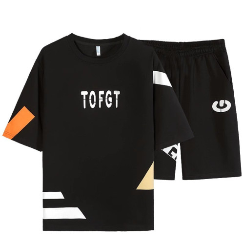 巴拉新款童裝男童夏裝短袖套裝夏季中大童兒童炸街衣服男孩帥氣潮