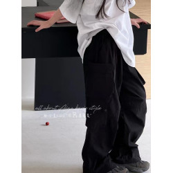 孫小美kids超薄空氣感女童休閒褲兒童褲子夏裝2025新款工裝速乾褲