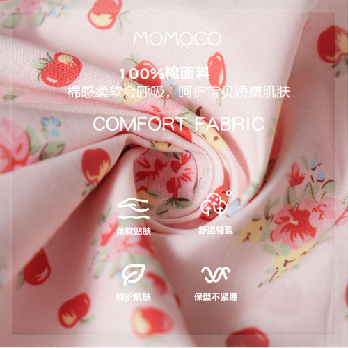 MOMOCO/瑪米瑪卡女童連衣裙2025夏季新款中大童可愛小蘋果公主裙