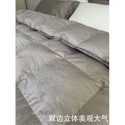 全棉羽絨被被殼半成品自充絨雙層被套專用內膽套被芯防鑽貢緞被罩