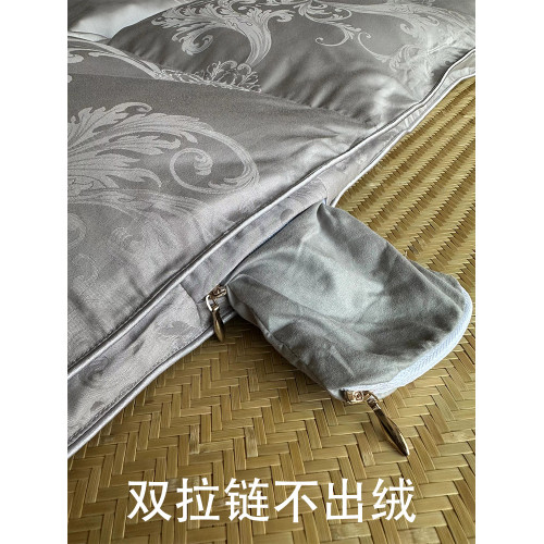 全棉羽絨被被殼半成品自充絨雙層被套專用內膽套被芯防鑽貢緞被罩