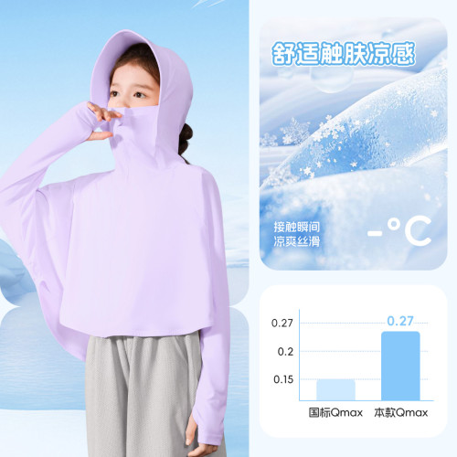 女童防曬衣2025新款兒童防曬服女孩大童冰絲輕薄透氣防紫外線女款