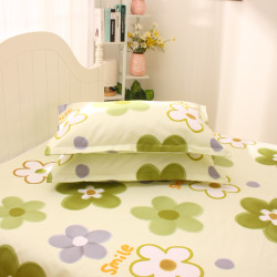 老粗布床單純棉100全棉加厚加密不起球清新高檔炕單涼蓆被單單件