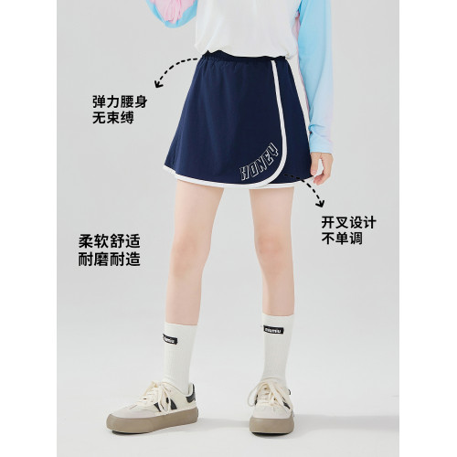 女童運動速乾套裝兒童夏季短袖羽毛球服網球短裙女大童訓練乒乓球