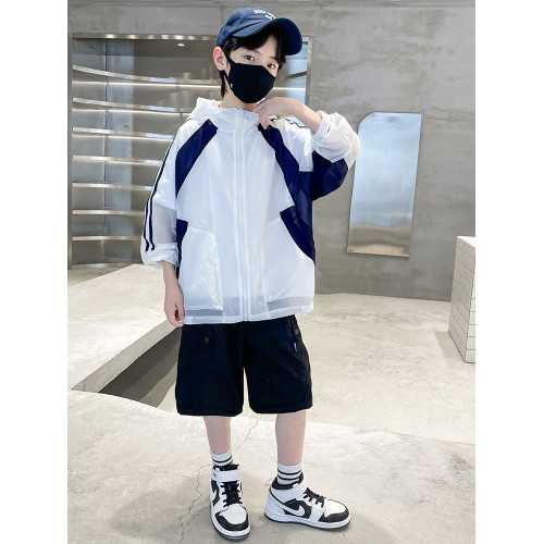 男童防曬外套2026新款兒童夏裝帥氣防曬衣中大童防曬服冰絲皮膚衣