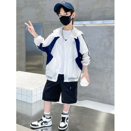男童防曬外套2026新款兒童夏裝帥氣防曬衣中大童防曬服冰絲皮膚衣