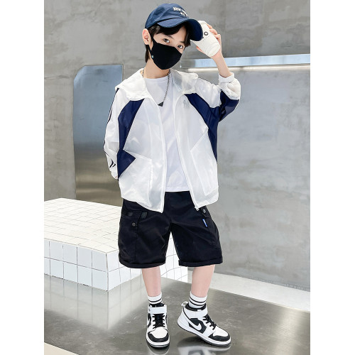 男童防曬外套2026新款兒童夏裝帥氣防曬衣中大童防曬服冰絲皮膚衣