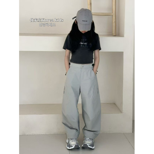 優米左韓國童裝女童短袖T恤2025新款春夏裝洋氣兒童半袖上衣短款