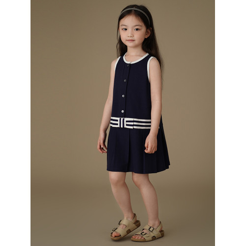 哈齒童裝夏季兒童甜美連衣裙女童背心裙女孩運動休閒夏裝2025新款