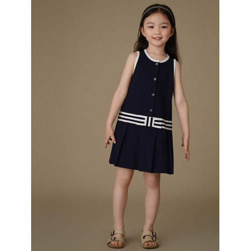 哈齒童裝夏季兒童甜美連衣裙女童背心裙女孩運動休閒夏裝2025新款