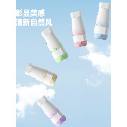 6骨超輕漸變色雨傘折疊傘加固加厚晴雨傘黑膠學生防曬防紫外線傘