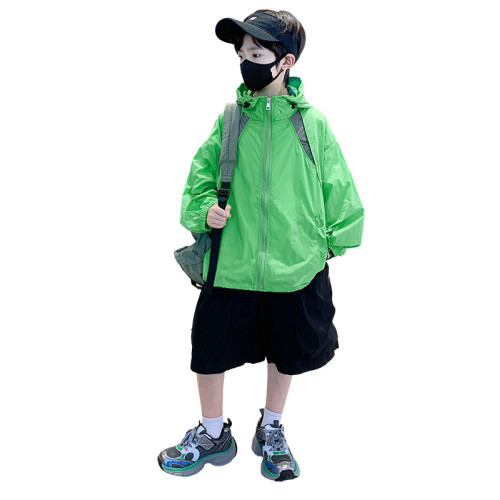 男童夏裝防曬衣外套2025新款兒童夏季防曬服男孩薄款防紫外線透氣