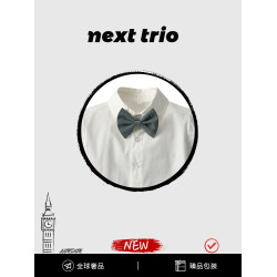 Next trio男童套裝夏2025新款背帶褲白襯衫短袖衣服周嵗男寶禮服