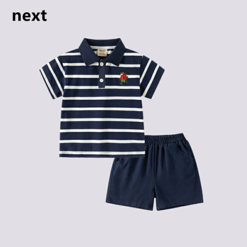 NEXT VRT兒童裝男童夏裝套裝新款韓版中小童夏季潮牌POLO短袖童裝