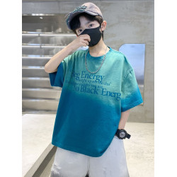 兒童2025新款男童夏裝短袖上衣中大童T恤夏季洋氣衣服男孩夏裝潮