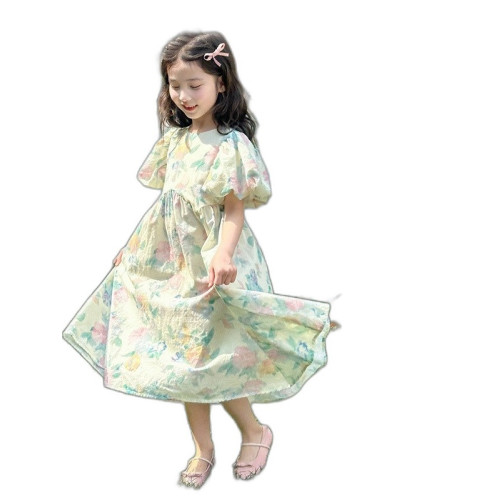 YOJIA女童連衣裙集合2025夏季新款小女孩生日公主裙超仙兒童裙子