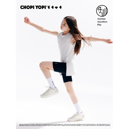 chopiyopi童裝 兒童騎行褲夏季防曬訓練運動女童瑜伽五分打底短褲