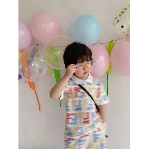 2024新款童裝翻領 Polo衫男寶休閒帥氣中性兒童套裝男童中大童 夏