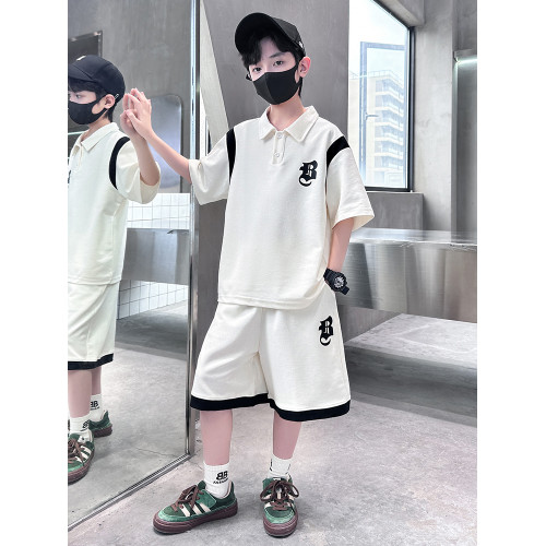 男童套裝夏季短袖薄款男孩兩件套2025夏裝polo衫衣服潮帥氣超劃算